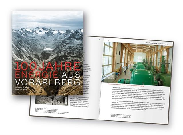 Buchcover 100 Jahre Energie aus Vorarlberg - zur Ausstellung